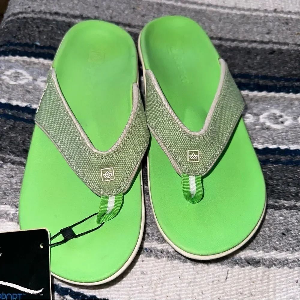 Spenco Women's Canvas Yumi Sandals lizard sz 6